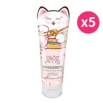 【UNICAT 變臉貓】絕版出清 5入組 淨白嫩滑 櫻花超淨化柔潤洗面乳(100ml X5入)