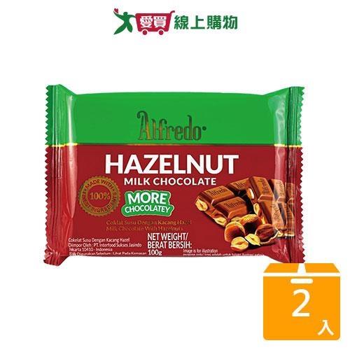 白儷人榛果夾心巧克力100G【兩入組】【愛買】