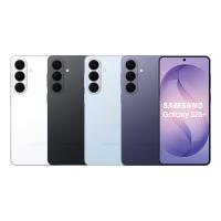 三星 Galaxy S26+ 智慧手機，搭載 Snapdragon 八核心處理器，螢幕尺寸 6.7 吋，解析度 3120 x 1440，內建 512GB ROM 與 12GB RAM，主相機 5000 萬畫素，前置鏡頭 1200 萬畫素，支援 5G 網路與 WiFi，電池容量 4900mAh，機身設計為直立式，機身尺寸為 158.4 x 75.8 x 7.3mm，重量 190g，執行 Android 16 作業系統，無記憶卡插槽，支援 eSIM 與 nano SIM 卡，傳輸介面為 Type-C。本商品為簡配版，提供 1 年保固。