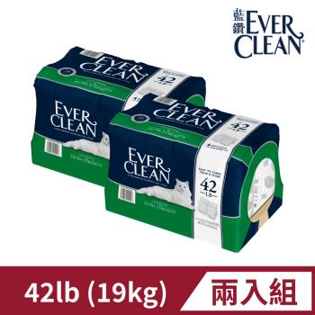 藍鑽Ever Clean 強效低敏結塊貓砂 美規42lb 兩入組