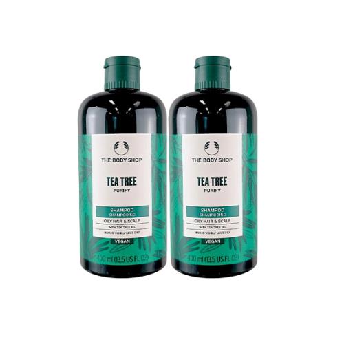THE BODY SHOP 茶樹淨化洗髮精 400ml*2入組(航空版)