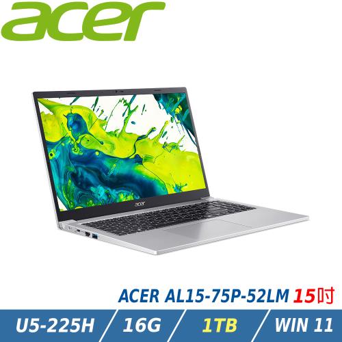 【特仕升級】ACER 宏碁Aspire Lite 15.6吋AI效能筆電(Ultra5-225H/16G/1TB/AL15-75P-52LM)