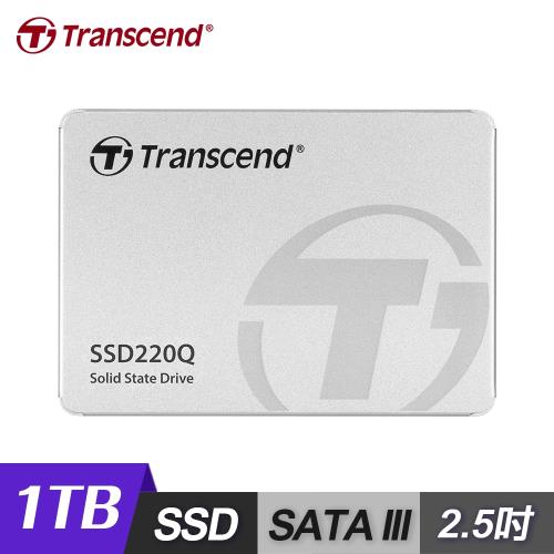 Transcend 創見】1TB TS1TSSD220Q 2.5吋SATA III SSD固態硬碟|1TB
