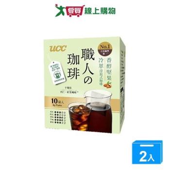 UCC職人香醇堅果冷萃浸泡式咖啡80g【兩入組】【愛買】