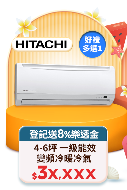 日立4坪一級能效變頻冷專冷氣