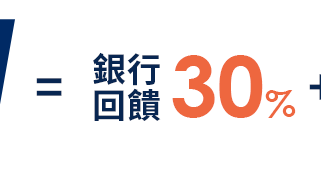 銀行回饋30% 銀行回饋30%