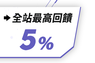 全站最高回饋
