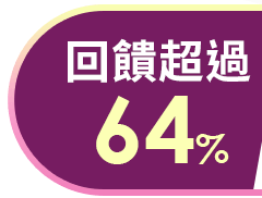 回饋超過
