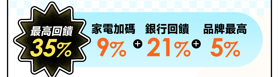 最高回饋35%