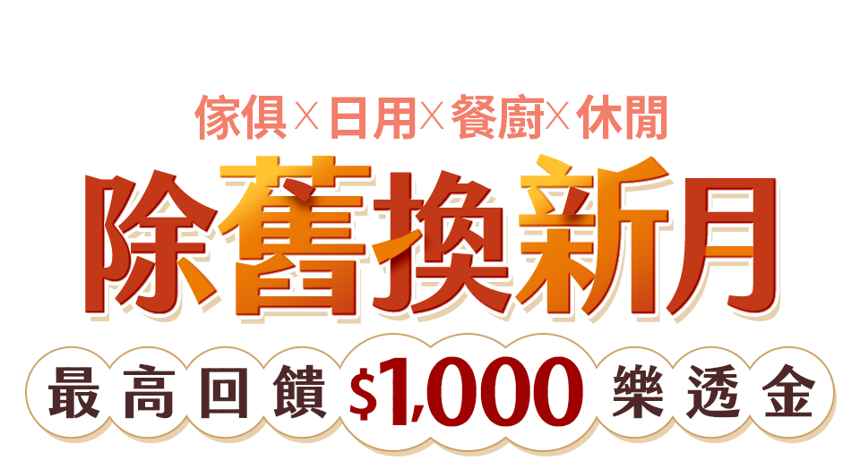 除舊換新月 最高回饋$1,000樂透金