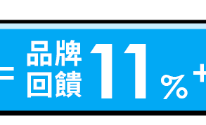 品牌回饋11%