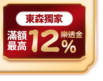 東森獨家 滿額最高12%樂透金