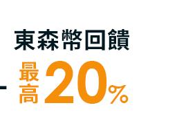 東森幣最高回饋20%