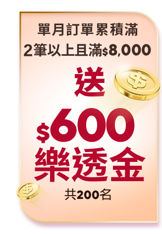 送$600樂透金