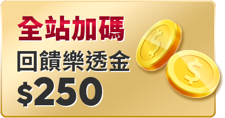 全站加碼 回饋380樂透金