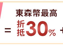 東森幣最高折抵30%