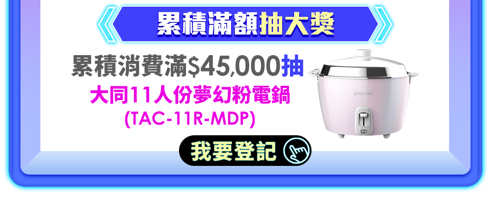 累積滿額抽大獎